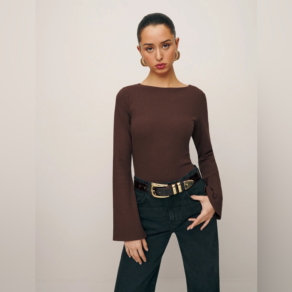 Reformation Miller Knit Top